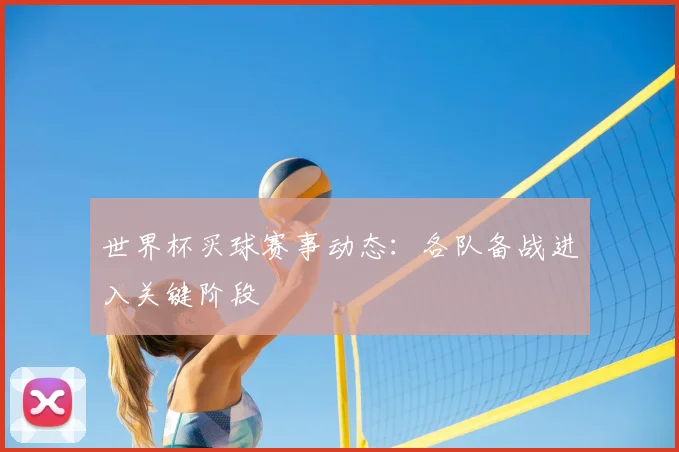 世界杯买球赛事动态：各队备战进入关键阶段